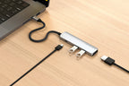 Adaptador multipuerto USB-C Slim 4 en 1 4K Negro