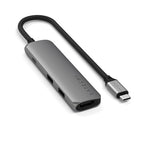 Adaptador multipuerto USB-C Slim 4 en 1 4K Space Gray