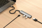 Adaptador multipuerto USB-C Slim 4 en 1 4K Space Gray