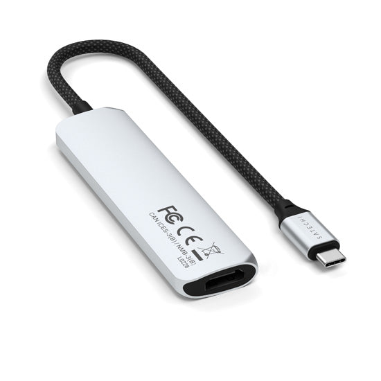Adaptador multipuerto USB-C Slim 4 en 1 4K Plata