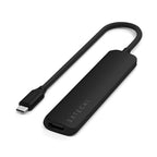 Adaptador multipuerto USB-C Slim 6 en 1 Negro