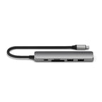 Adaptador multipuerto USB-C Slim 6 en 1 Space Gray