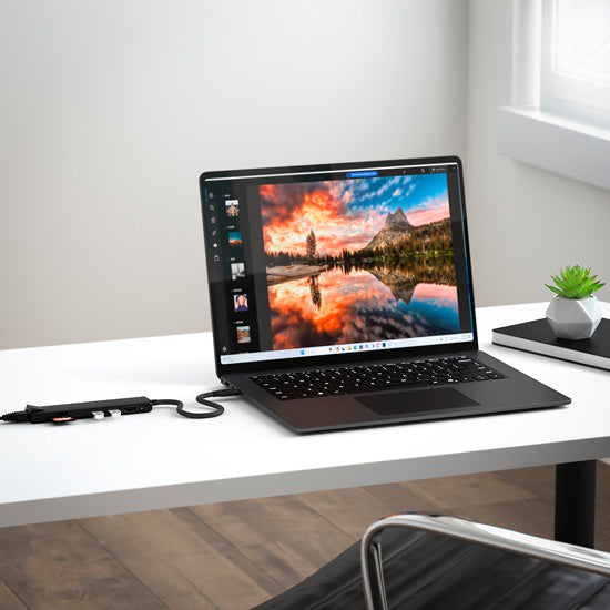 Adaptador Multiconector 6 en 1 con USB-C PD de 100W, USB-A de 10Gbps, HDMI 4K, Ethernet Gigabit y Lector de Tarjetas Micro/SD