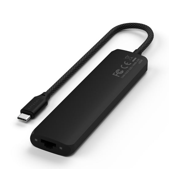 Adaptador Multiconector 6 en 1 con USB-C PD de 100W, USB-A de 10Gbps, HDMI 4K, Ethernet Gigabit y Lector de Tarjetas Micro/SD