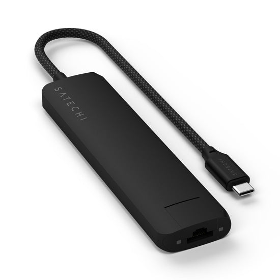 Adaptador Multiconector 6 en 1 con USB-C PD de 100W, USB-A de 10Gbps, HDMI 4K, Ethernet Gigabit y Lector de Tarjetas Micro/SD
