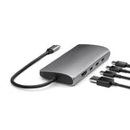Adaptador Multipuerto USB-C 8K a Ethernet V3 Space Gray