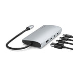 Adaptador Multipuertos USB-C 8K a Ethernet V3 Plata