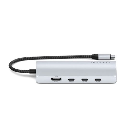Adaptador Multipuertos USB-C 8K a Ethernet V3 Plata
