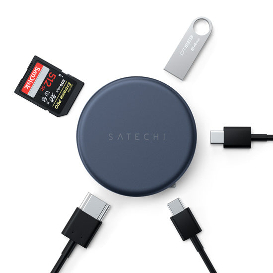 OntheGo Adaptador Multipuerto 5 en 1 Indigo