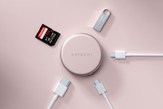 Adaptador Multipuerto OntheGo 5 en 1 Blush