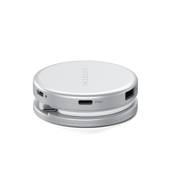 OntheGo Adaptador Multipuerto 5 en 1 Silver
