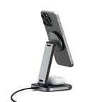 Cargador inalámbrico plegable 2 en 1 Qi2