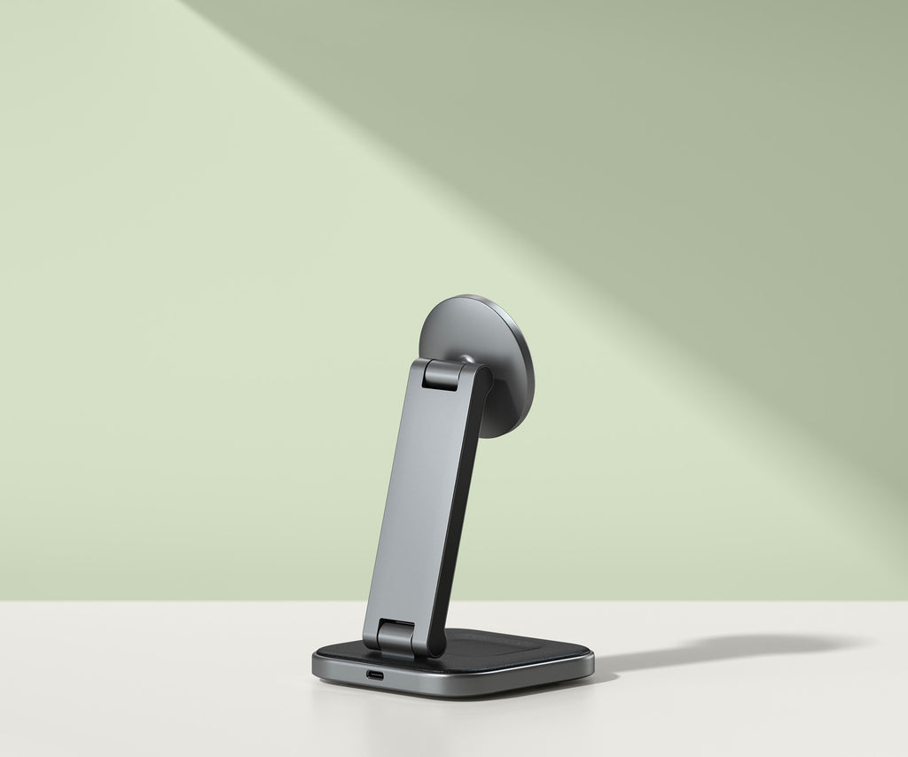 Cargador inalámbrico plegable 2 en 1 Qi2
