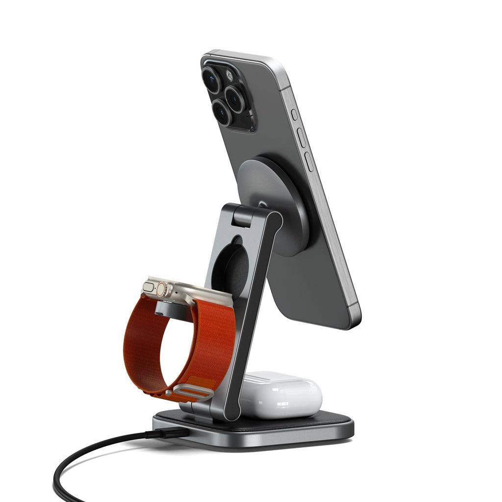 Cargador plegable 3 en 1 Qi2