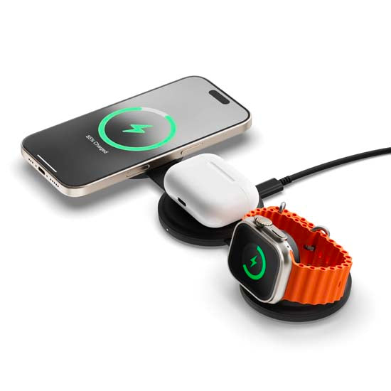 Cargador OntheGo™ 3 en 1 Negro