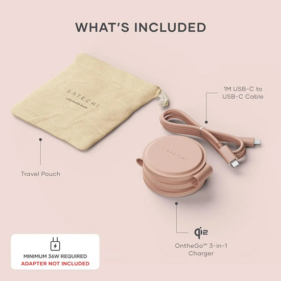 Cargador OntheGo™ 3 en 1 Rosa