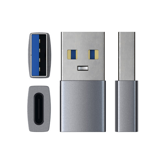 Adaptador USB-A a USB-C Space Gray
