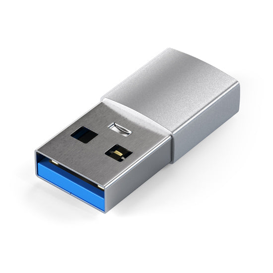 Adaptador de USB-A a USB-C Plata