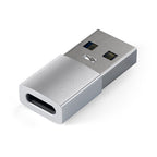 Adaptador de USB-A a USB-C Plata