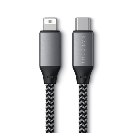 Cable USB-C a Lightning (0,25 m) Gris