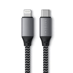 Cable USB-C a Lightning (0,25 m) Gris