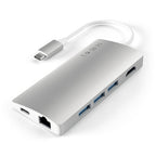 Concentradores USB-C 4K y Ethernet V2 Plata