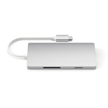 Concentradores USB-C 4K y Ethernet V2 Plata