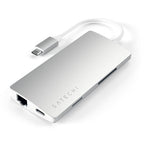 Concentradores USB-C 4K y Ethernet V2 Plata