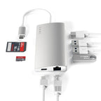 Concentradores USB-C 4K y Ethernet V2 Plata