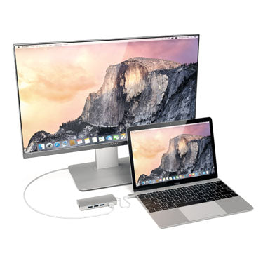 Concentradores USB-C 4K y Ethernet V2 Plata