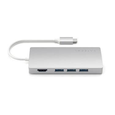 Concentradores USB-C 4K y Ethernet V2 Plata
