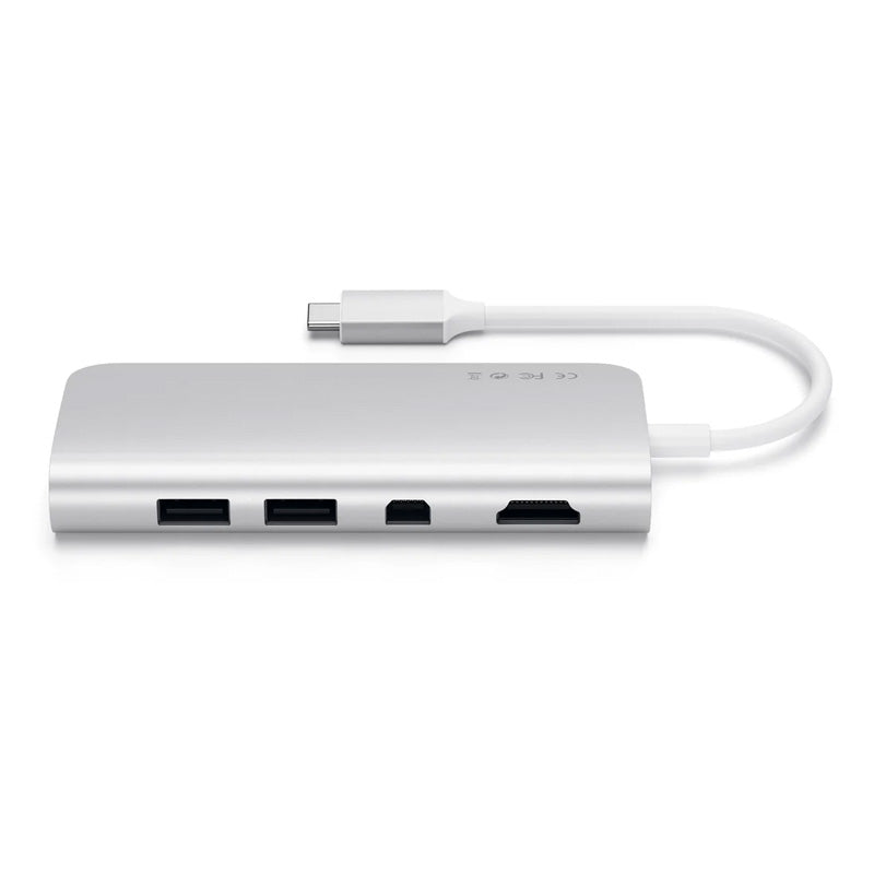 Adaptador Multimedia Type-C Plata