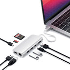 Adaptador Multimedia Type-C Plata