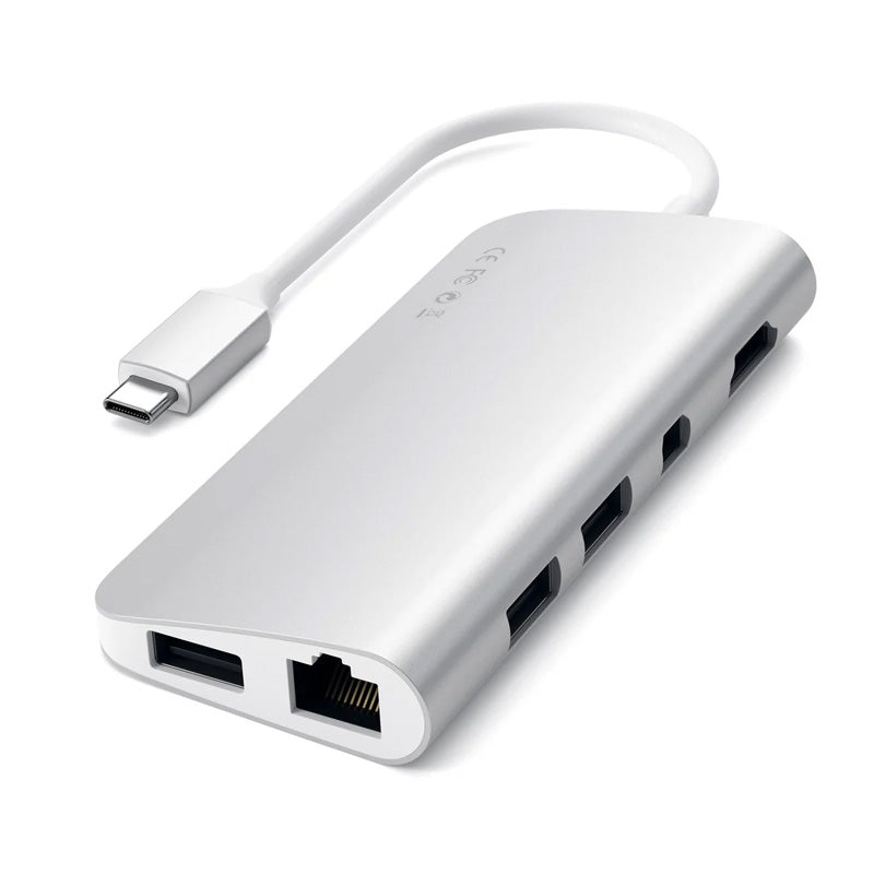 Adaptador Multimedia Type-C Plata