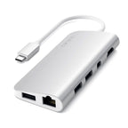 Adaptador Multimedia Type-C Plata