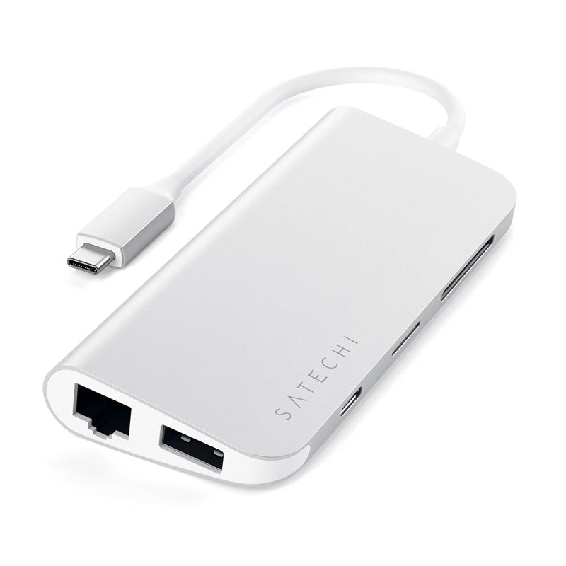 Adaptador Multimedia Type-C Plata