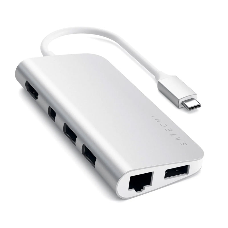 Adaptador Multimedia Type-C Plata
