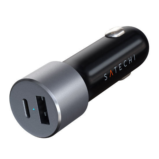 Cargador de coche 72W Gris Espacial