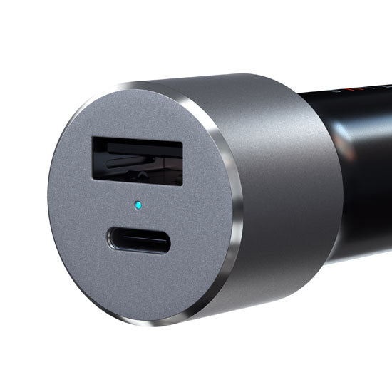 Cargador de coche 72W Gris Espacial