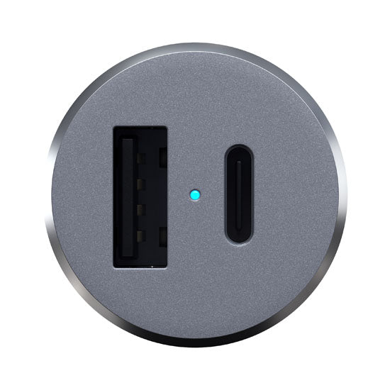 Cargador de coche 72W Gris Espacial