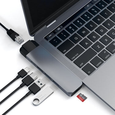 Hub Type-C Pro con Ethernet y HDMI 4K Gris Espacial