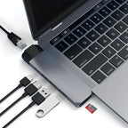 Hub Type-C Pro con Ethernet y HDMI 4K Gris Espacial