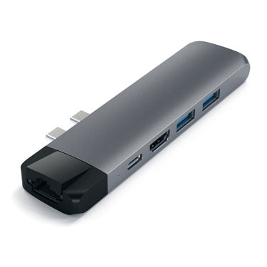 Hub Type-C Pro con Ethernet y HDMI 4K Gris Espacial