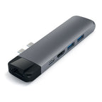 Hub Type-C Pro con Ethernet y HDMI 4K Gris Espacial
