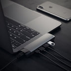 Hub Type-C Pro con Ethernet y HDMI 4K Gris Espacial