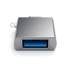 ADAPTADOR DE ALUMINIO TYPE-C USB 3.0 Gris Espacial