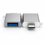 ADAPTADOR DE ALUMINIO TYPE-C USB 3.0 Gris Espacial