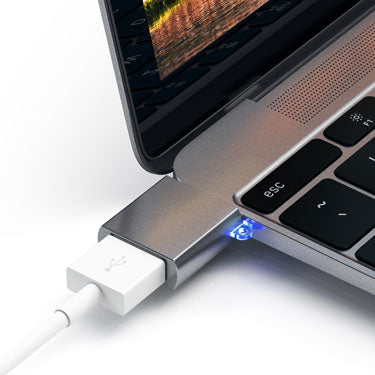 ADAPTADOR DE ALUMINIO TYPE-C USB 3.0 Gris Espacial