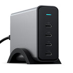 Cargador 165W USB-C 4 puertos PD GaN Gris Espacial