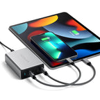 Cargador 165W USB-C 4 puertos PD GaN Gris Espacial